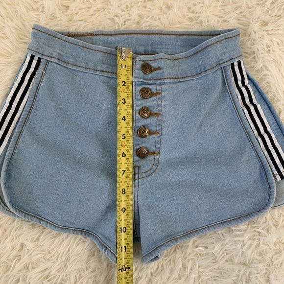 Y2k BB jeans shorts high waisted, L (junior) = Adult S - Picture 13 of 16